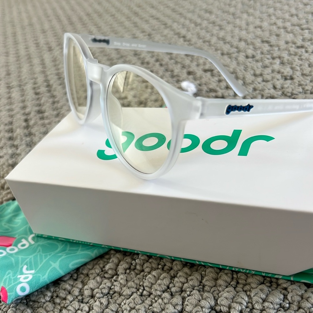 Goodr Clear Sunglasses with Blue Light Protection - Picture 2 of 6